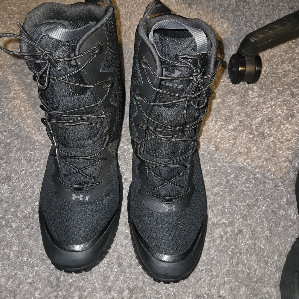 Under Armour Black Lace-Up Tactical Boots